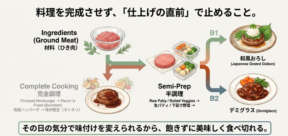 「料理を完成させないこと」