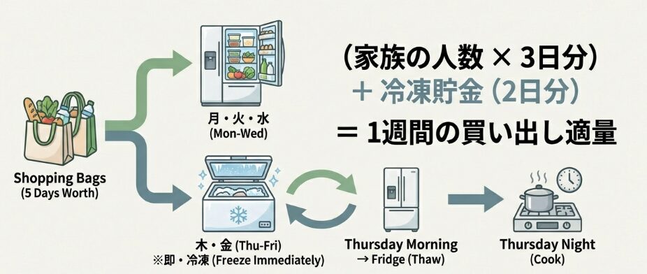 木・金は「冷凍庫」というタイムカプセルを使う