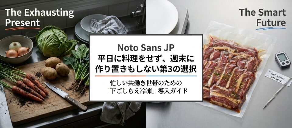 【脱・作り置き】平日夜10分で「お店の味」!