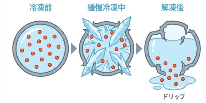 細胞レベルで起きている「冷凍劣化」の真実