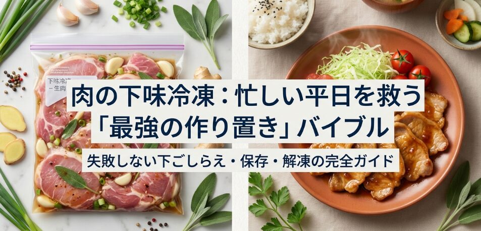 肉の下味冷凍で失敗しない！