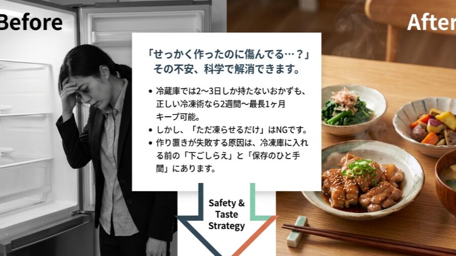 作り置きおかずを冷凍で日持ちさせる!傷みや劣化を防ぐ基本