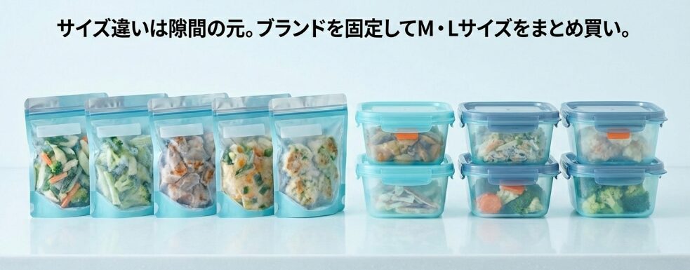 MサイズやLサイズをまとめ買い