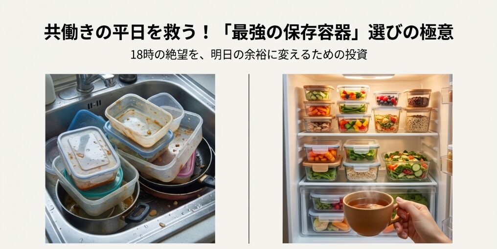 共働きの平日を救う！下ごしらえ・作り置きに最適な保存容器の選び方