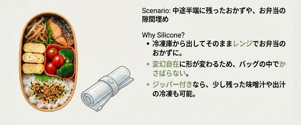 「シリコン製」が活躍