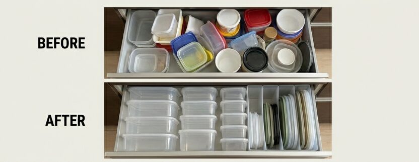 スタッキング（重ね置き）収納術