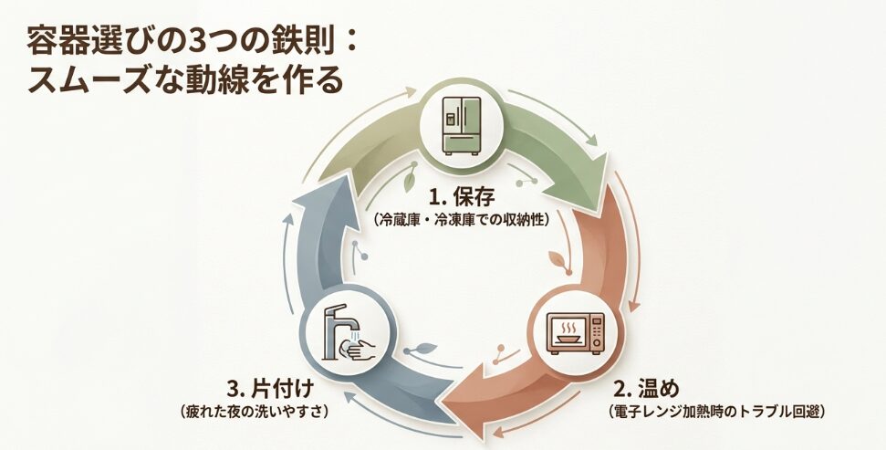作り置き容器選びの3つの鉄則