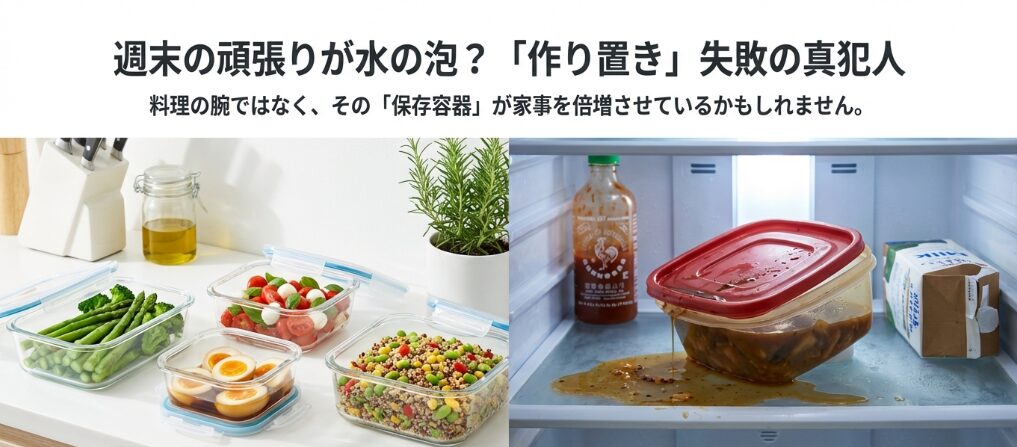作り置きは保存容器で失敗する？