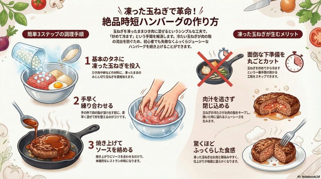 絶品ふっくらハンバーグの作り方