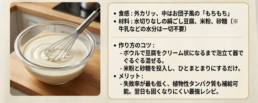 豆腐でふわもち食感にする方法