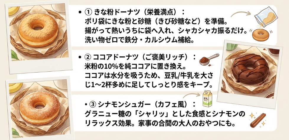 米粉ドーナツおすすめアレンジ