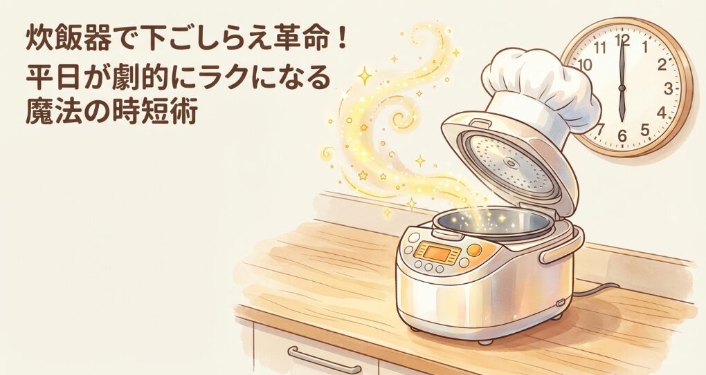 炊飯器で下ごしらえ革命！