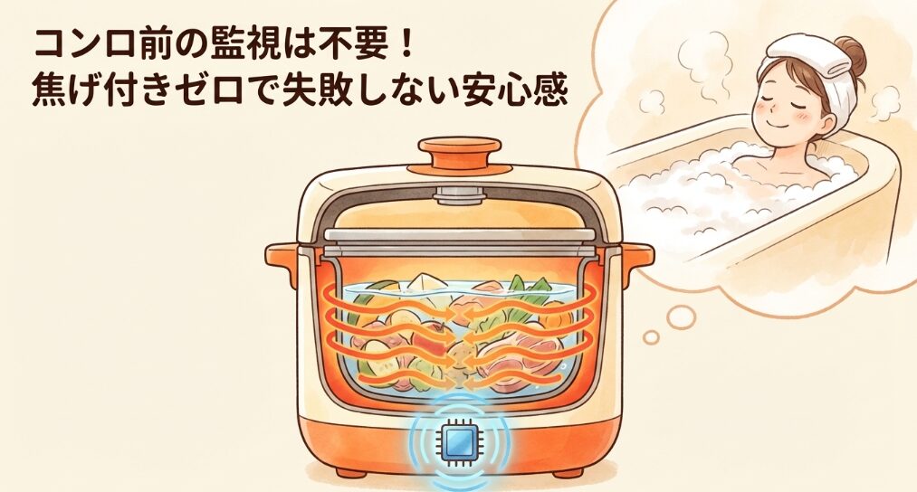 コンロ前の監視は不要！