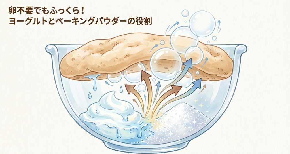 ヨーグルトとベーキングパウダーの役割
