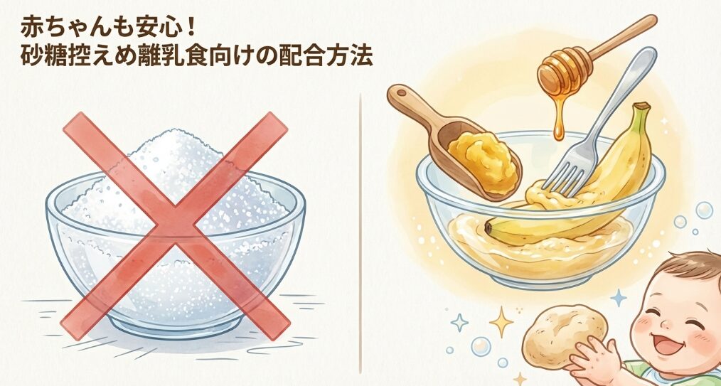砂糖控えめ離乳食向けの配合方法