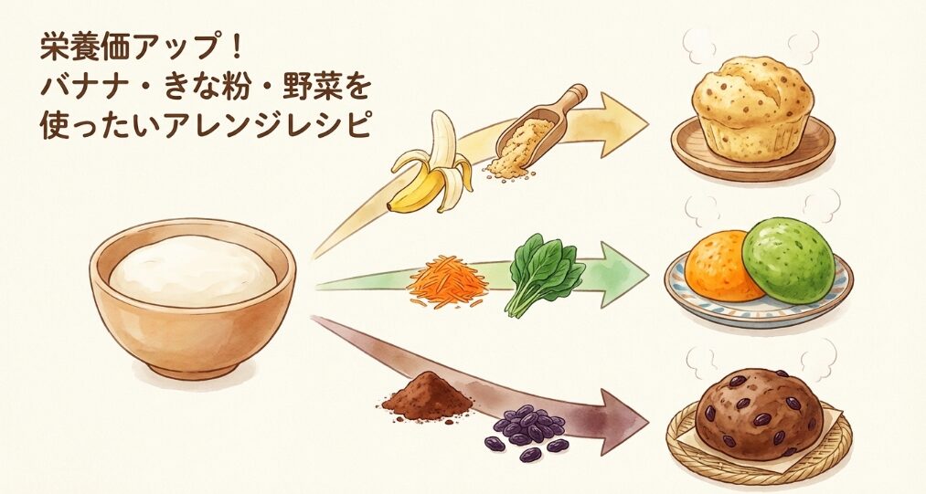 栄養価アップ！バナナ・きな粉・野菜を使ったアレンジレシピ