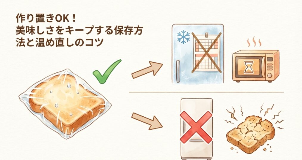 美味しさをキープする保存方法と温め直しのコツ