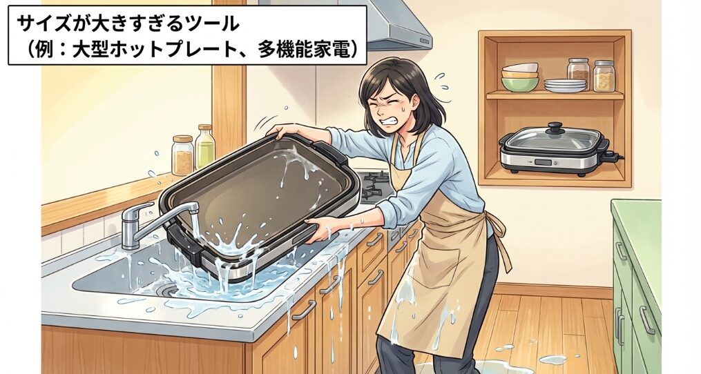 サイズが大きすぎるツール