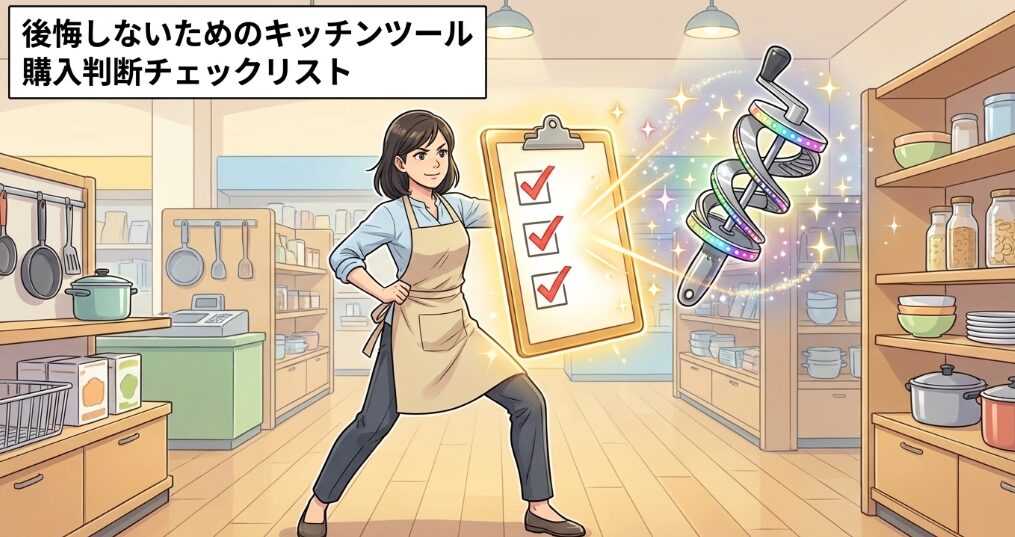 後悔しないためのキッチンツール購入判断チェックリスト