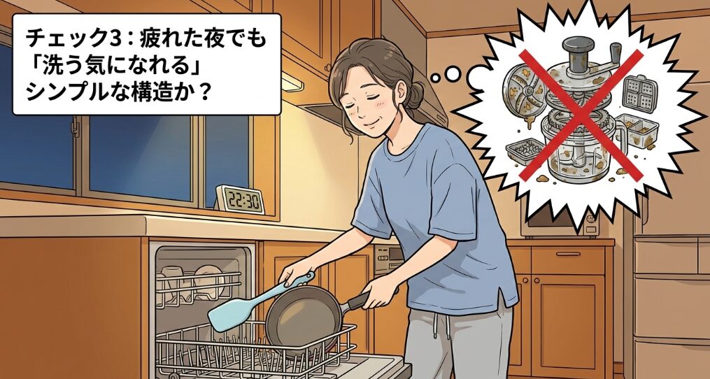 疲れた夜でも「洗う気になれる」シンプルな構造か？