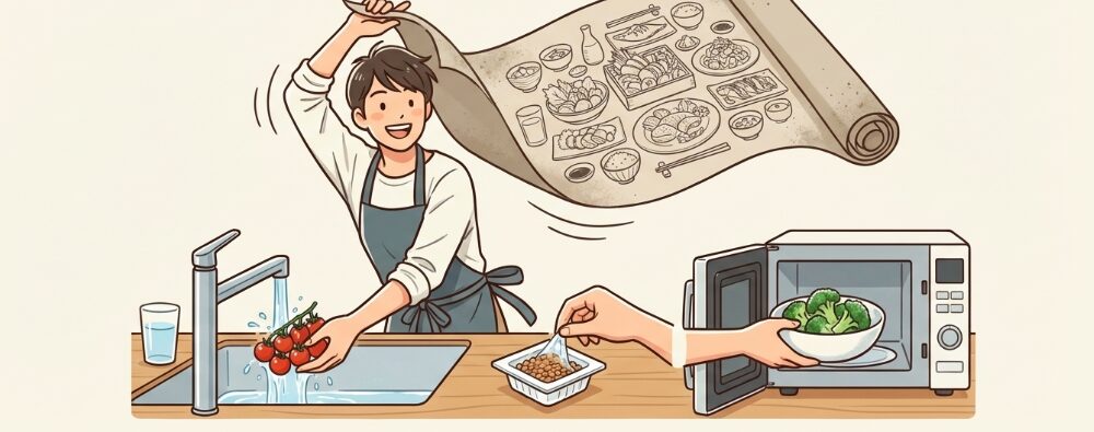 休日のたった30分！「切る・漬ける」だけの半調理で平日の包丁を封印