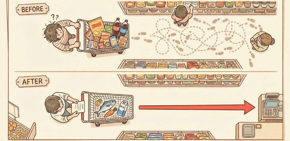 なぜ買い物リストが食費節約と時短に繋がるのか？