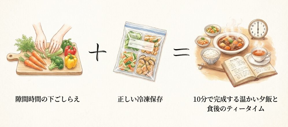 下ごしらえの冷凍保存はどれくらい?