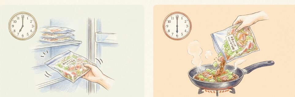 失敗しない!解凍の手間を省く「自家製ミールキット」の作り方