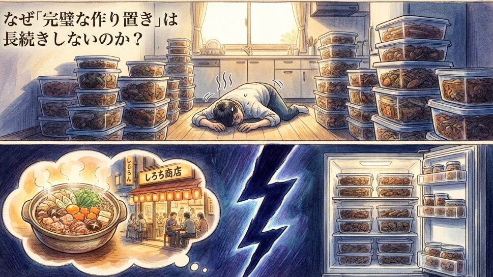 なぜ「作り置き」は挫折する？下ごしらえとの違い