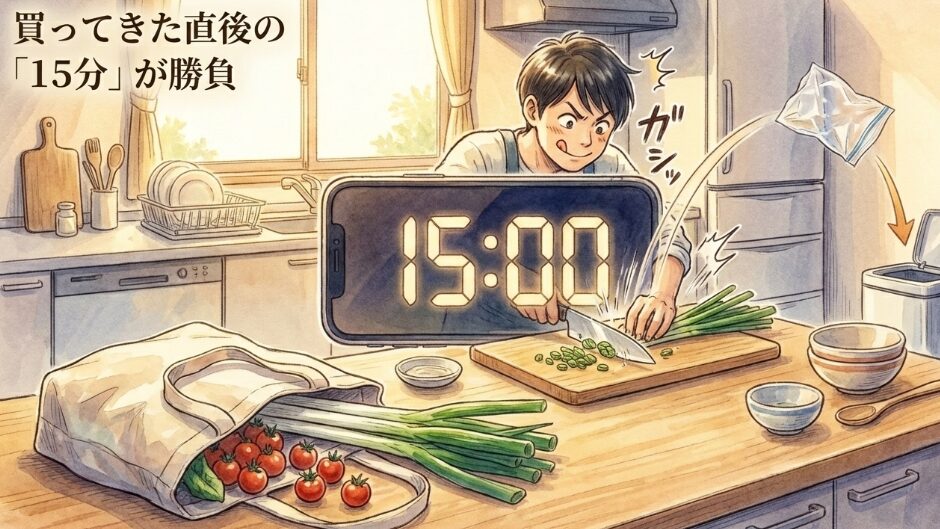 買い物直後の「15分だけ」ルール