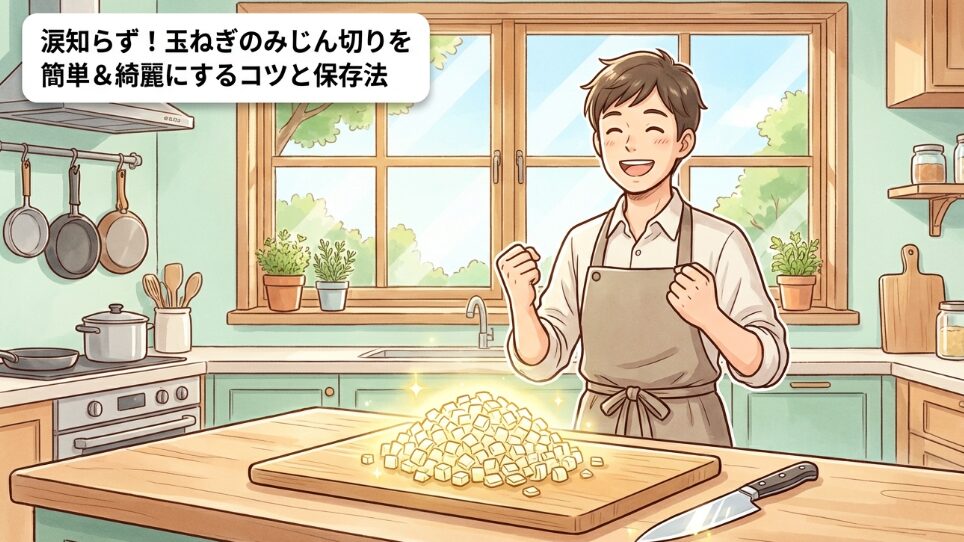 涙知らず！玉ねぎのみじん切りを簡単＆綺麗にするコツと保存法