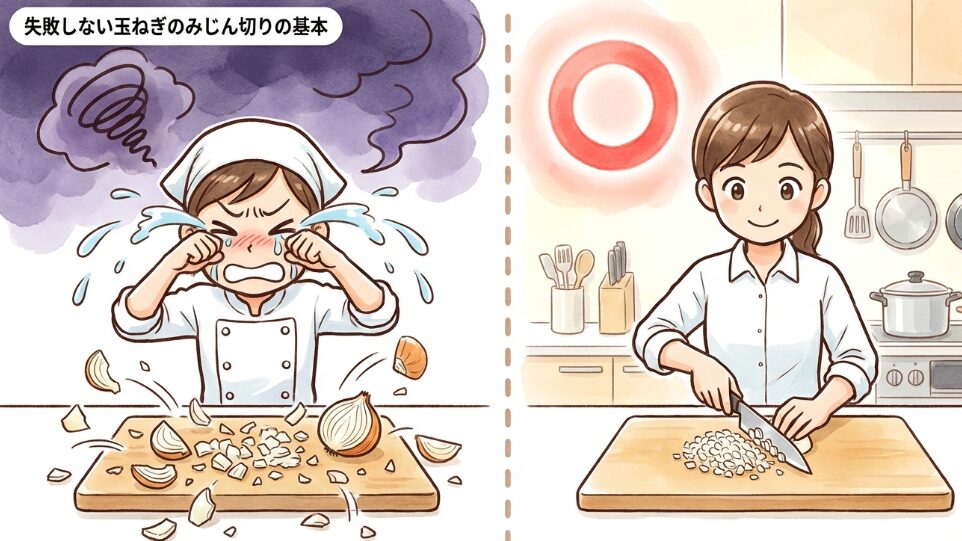 失敗しない玉ねぎのみじん切りの基本