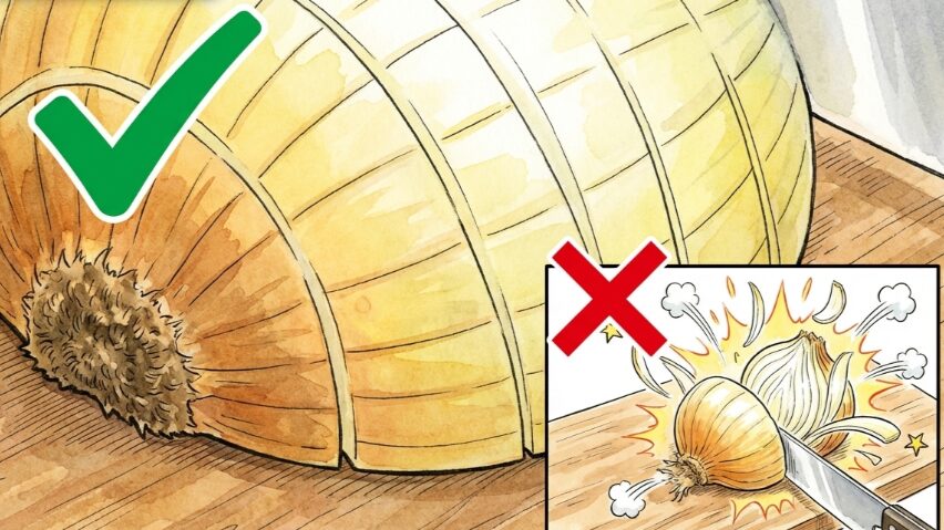 飛び散らない切り方のコツ