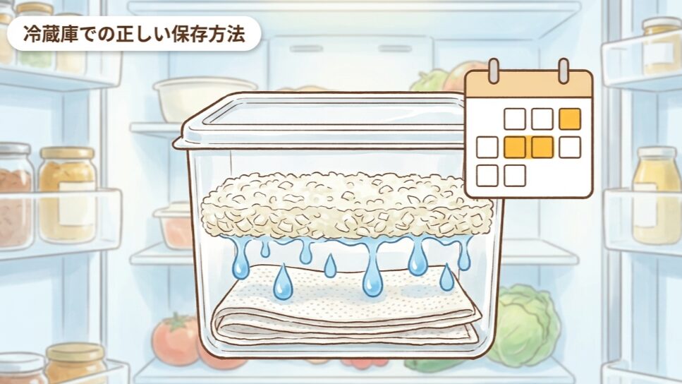 冷蔵庫での正しい保存方法