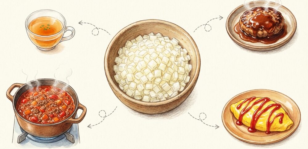 玉ねぎのみじん切りレシピの活用法