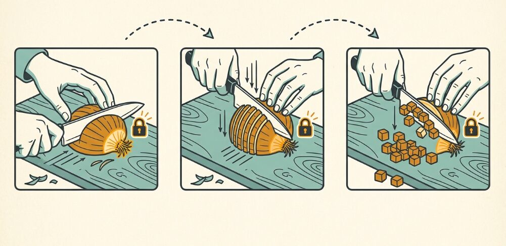 玉ねぎのみじん切りの簡単なやり方を紹介