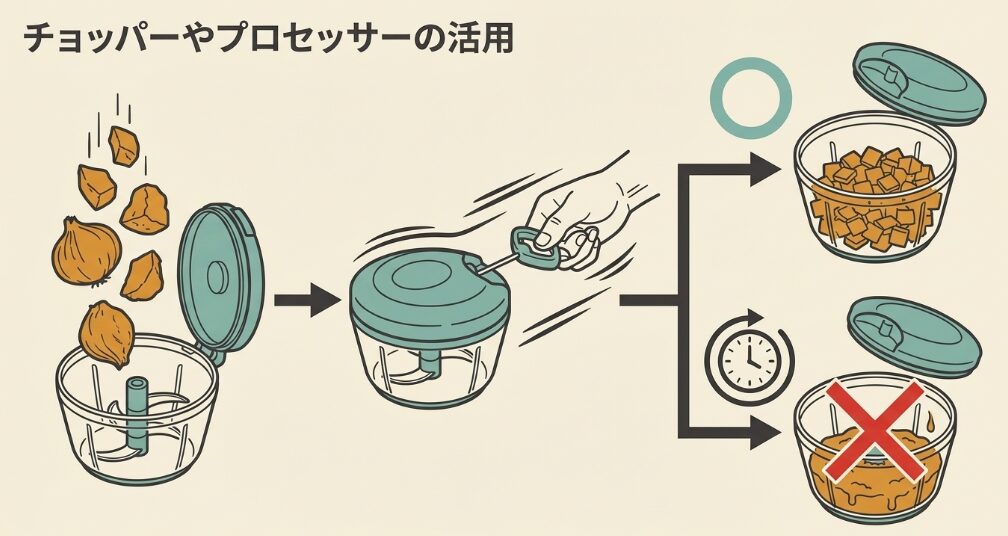 チョッパーやプロセッサーの活用