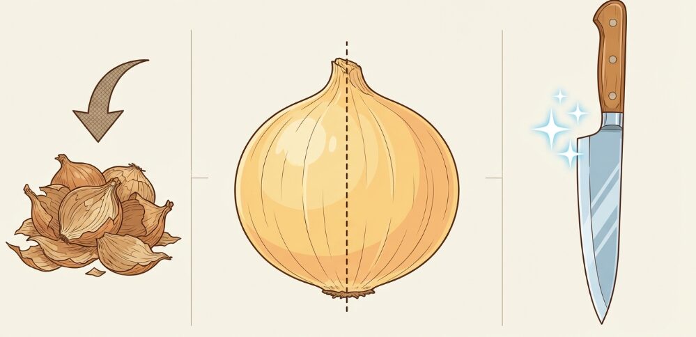 基本の玉ねぎのみじん切りのやり方