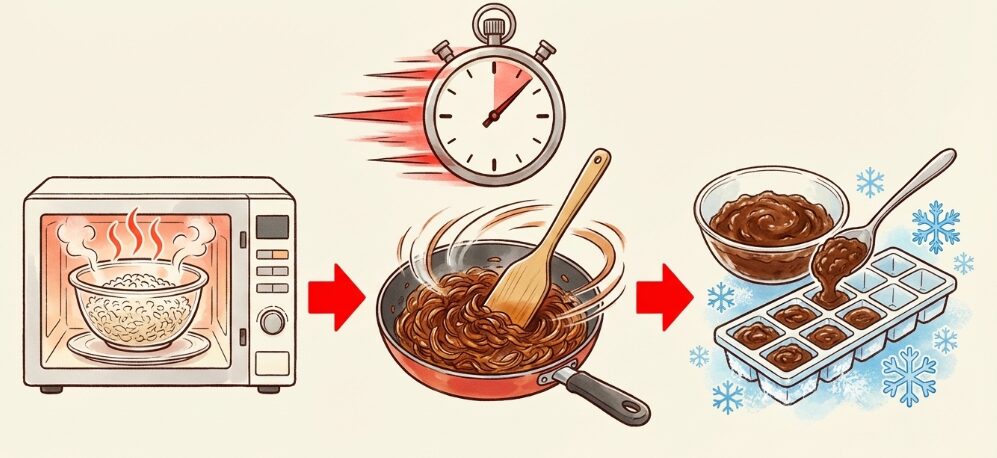 飴色玉ねぎの作り置きでさらに便利に