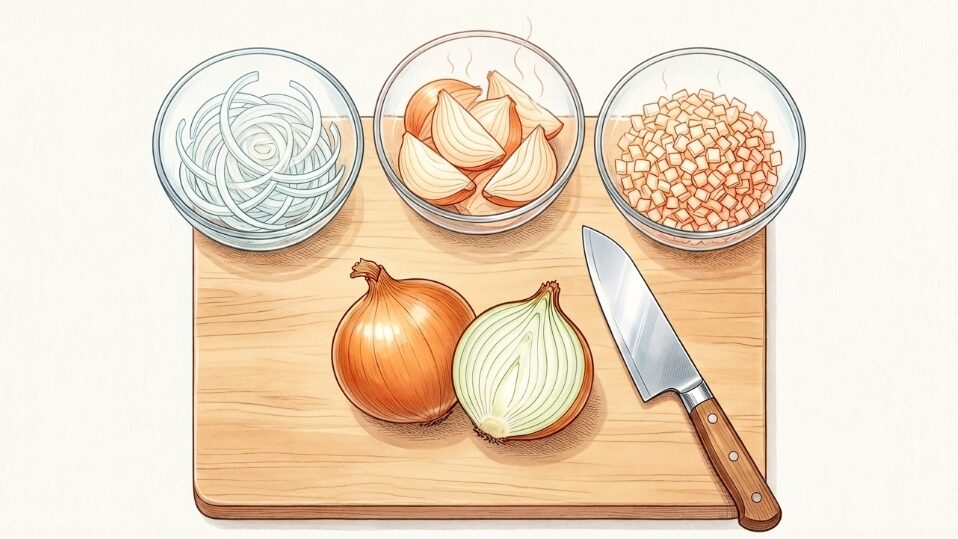 料理が上達する玉ねぎの切り方の基本とコツ