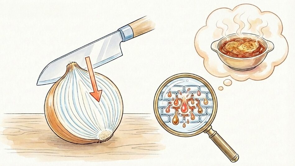 繊維を断つ薄切り