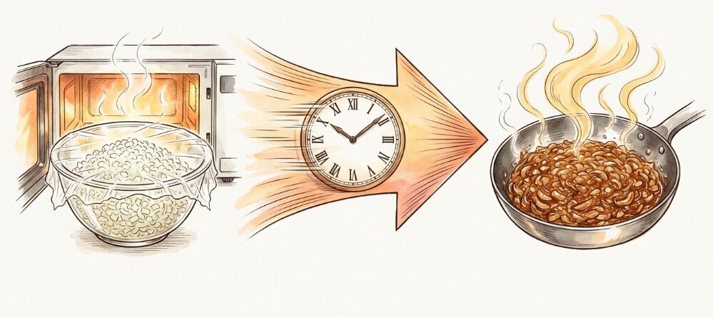 電子レンジを活用した下ごしらえ