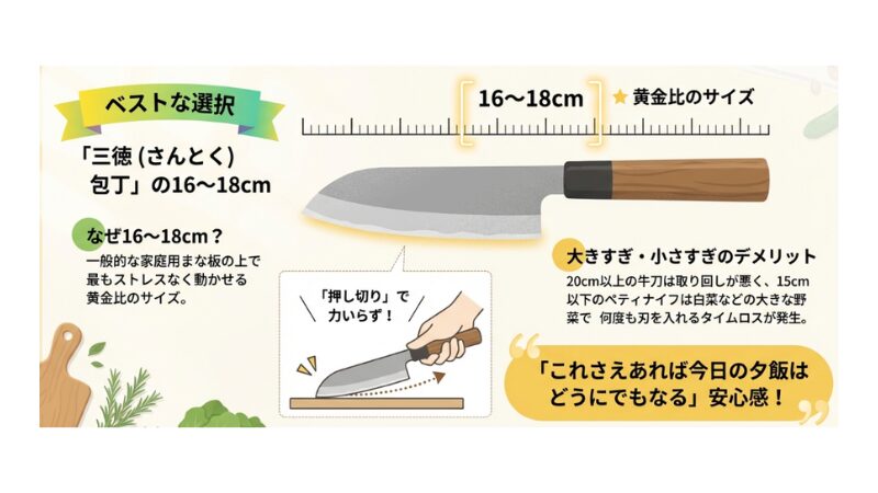 これ一本で完結する「種類とサイズ」