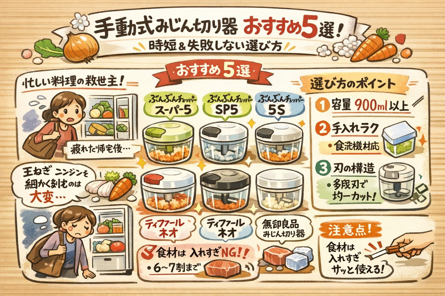 手動式みじん切り器おすすめ5選！