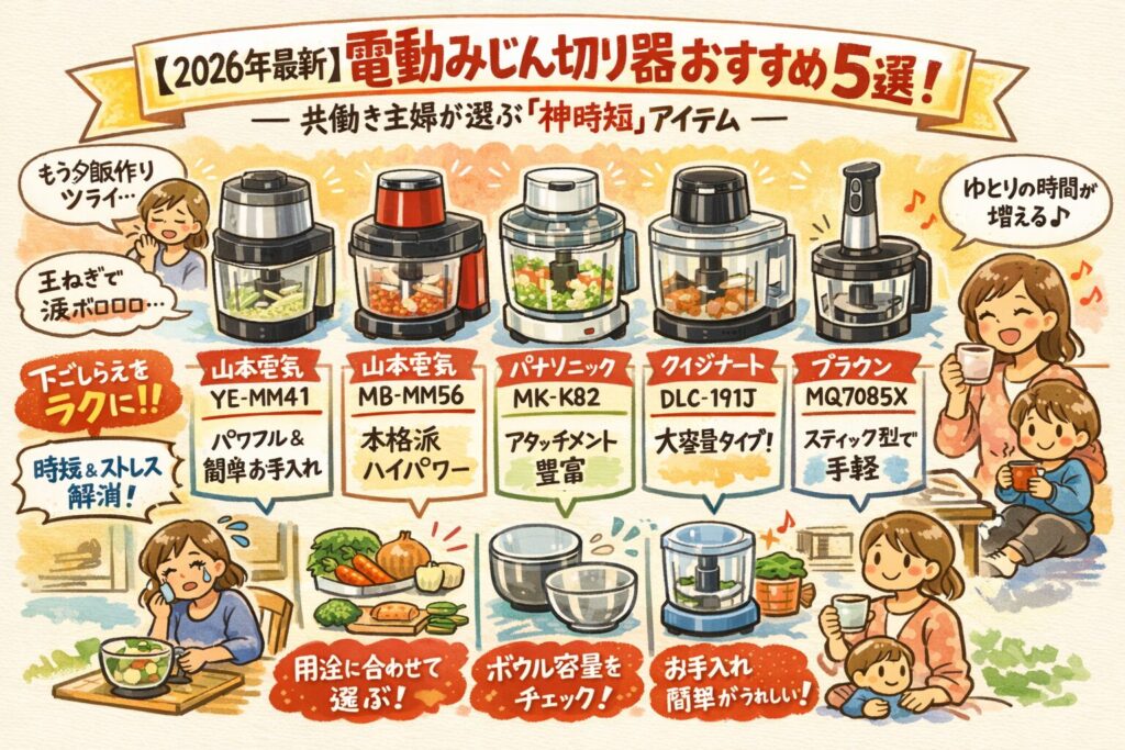 電動みじん切り器おすすめ商品5選