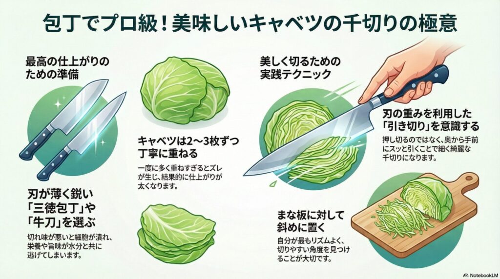 包丁を使った美味しい切り方