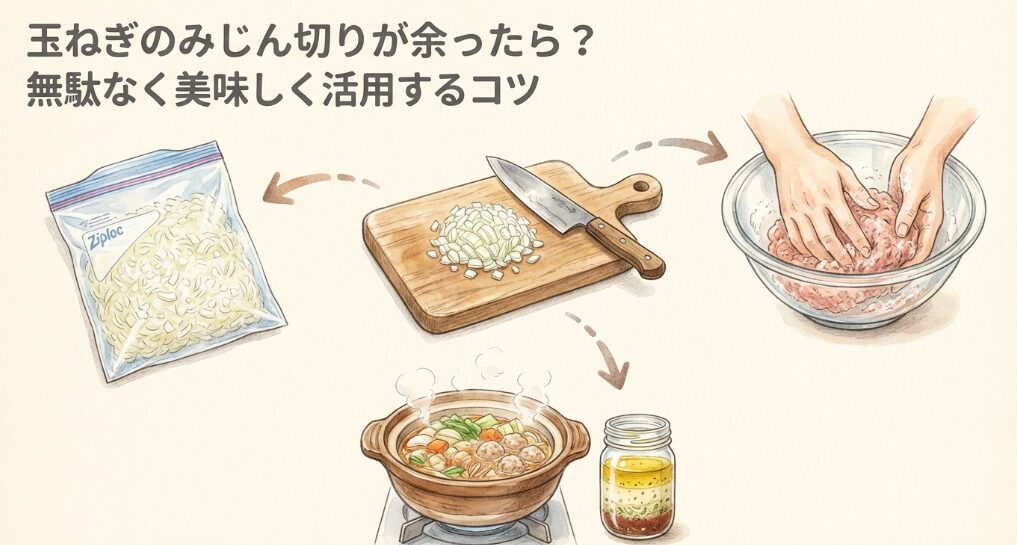 玉ねぎのみじん切りが余ったら？無駄なく美味しく活用するコツ
