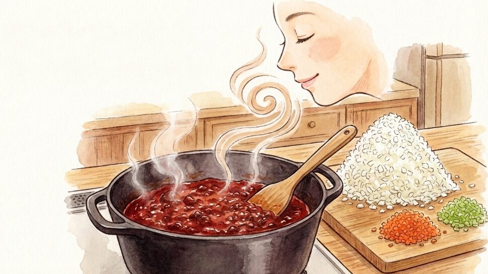 ミートソースのコク出しに使う