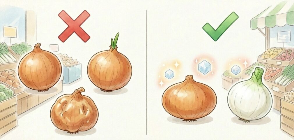 辛味の少ない玉ねぎの選び方