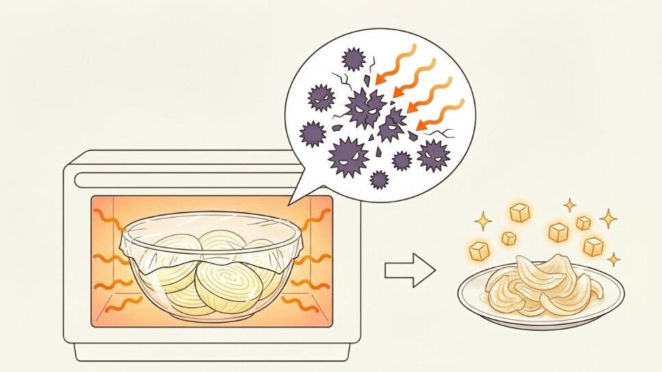 レンジ加熱なら時短で甘くなる